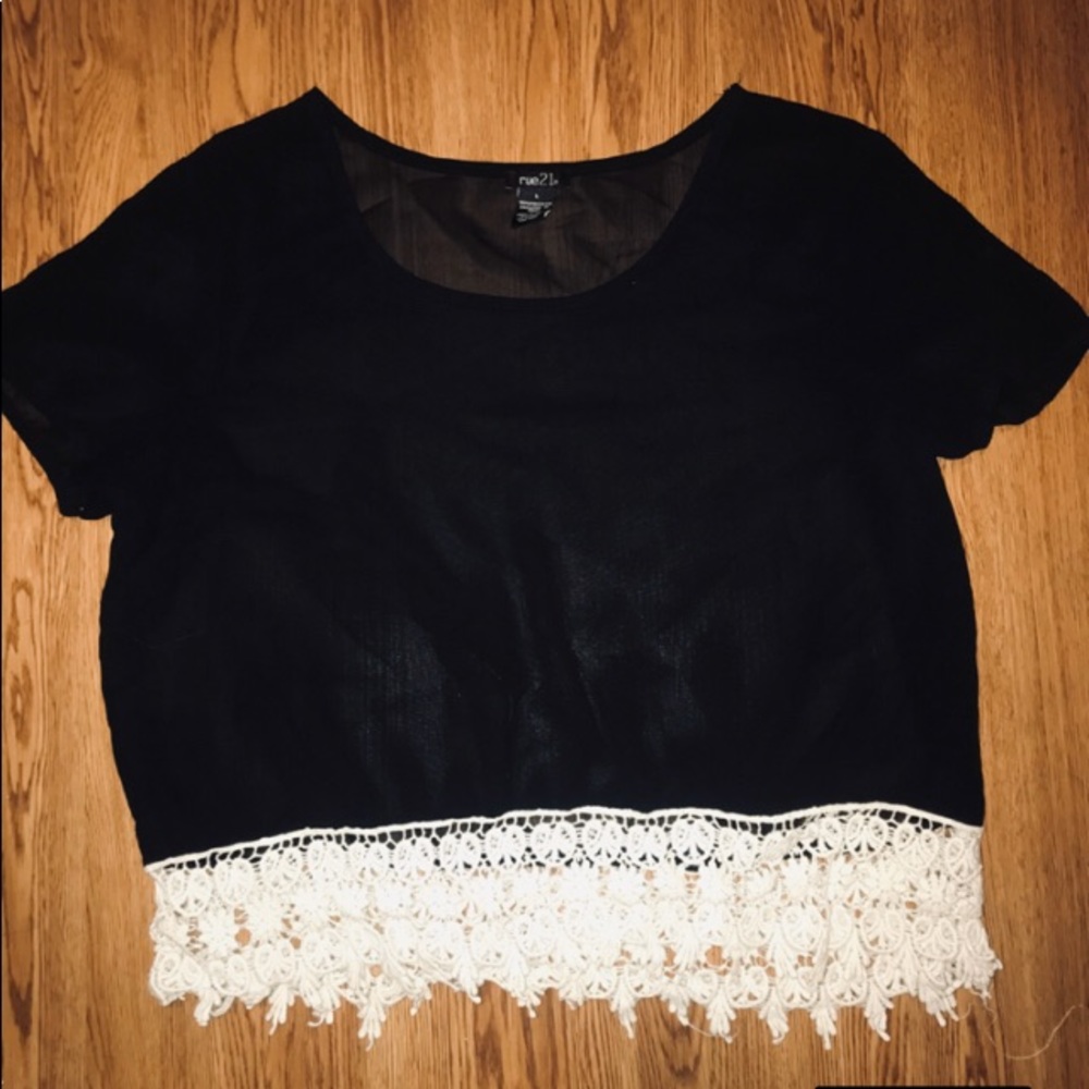 Sheer crop top